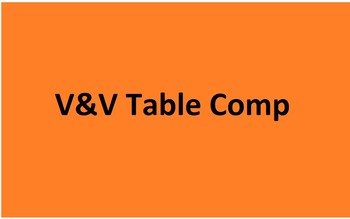 V&V Table Tasting Comp